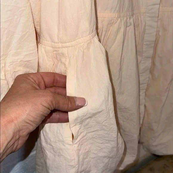 Peachy Bubble-Hem cotton shirt dress - Picture 3 of 3